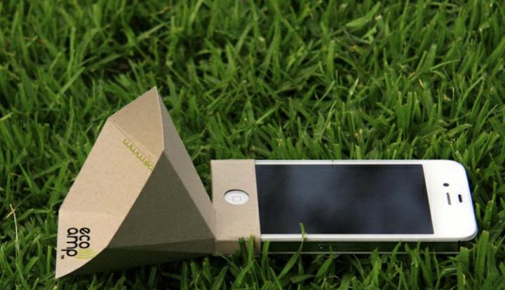 Altavoces ecológicos para el iPhone Eco-amp