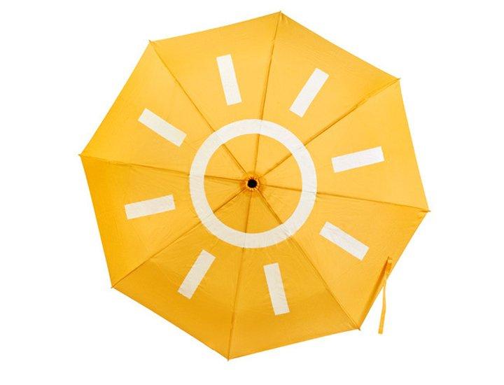 Original paraguas con dibujo de sol