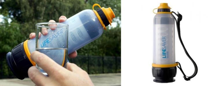 Botella limpiadora de agua