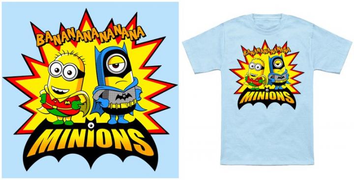Camiseta de los Minions de Batman