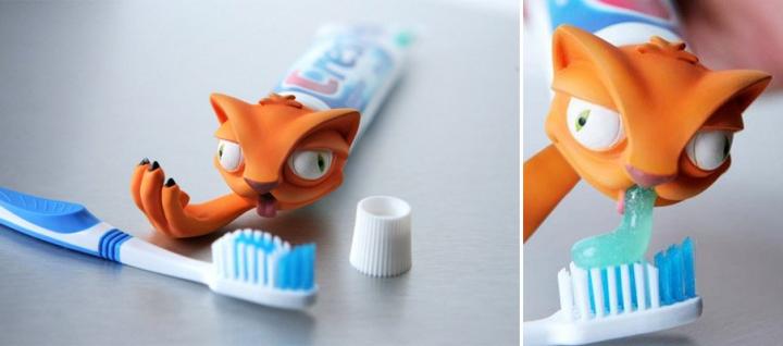 Dispensador de pasta de dientes para niños