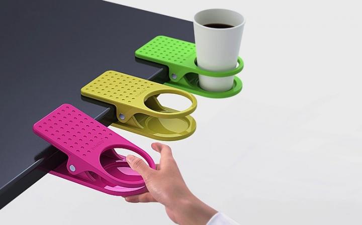 DrinKlip, sujeta bebidas con forma de clip