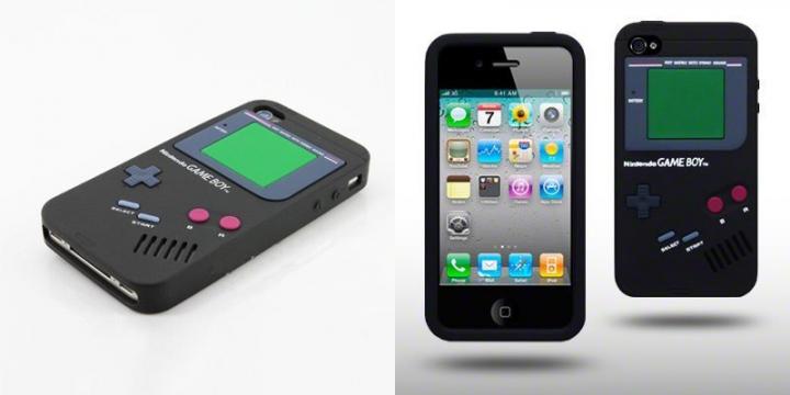 Capa para iPhone a imitar Game Boy