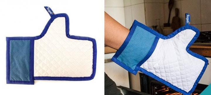 Guante de cocina de Facebook