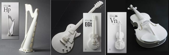 Instrumentos musicales de papel