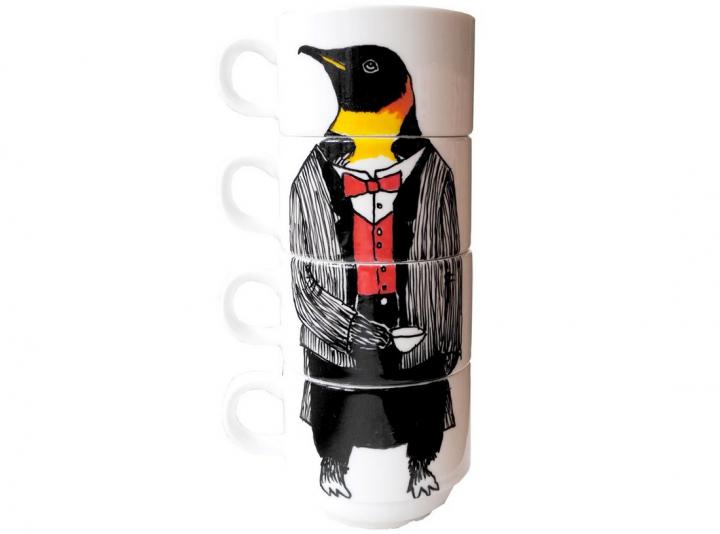 Juego de caf&eacute; Mr. Penguin