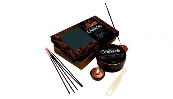 Kit para dar masajes con chocolate
