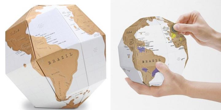 Mapa del mundo 3D para viajes