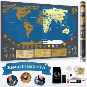 Mapa mundi de rascar