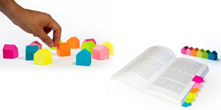 Marcap&aacute;ginas con forma de casa