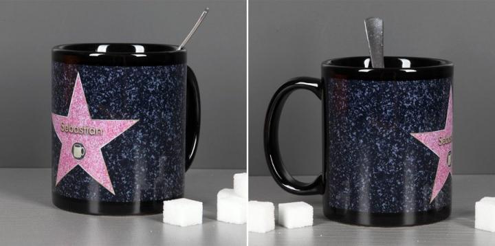 Personaliza tu taza como una estrella de Hollywood