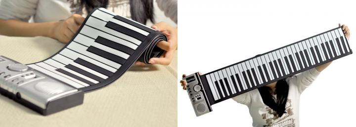 Piano electr&oacute;nico enrollable