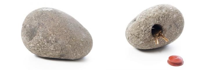 Piedra para esconder las llaves de casa