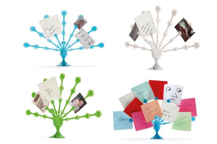 Portanotas con forma de pavo real