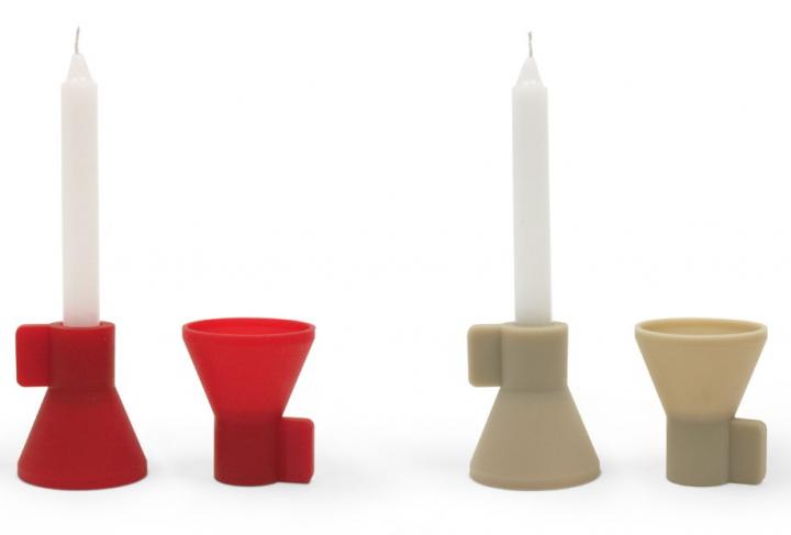 Portavelas de silicona Duo