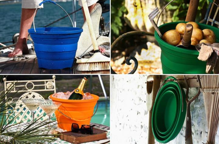 Pr&aacute;ctico cubo plegable