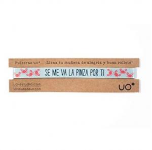 Pulsera UO con mensaje &ldquo;Se me va la pinza por ti&rdquo;