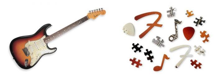 Puzzle de una guitarra Fender Stratocaster