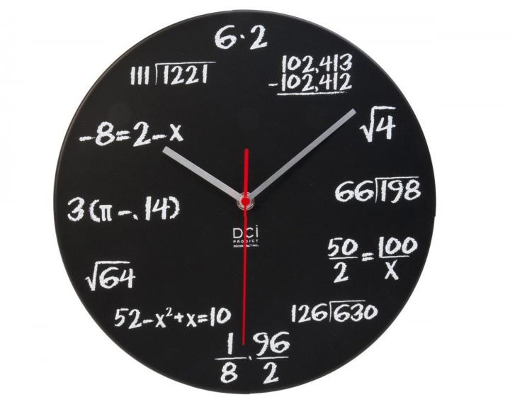 Reloj de pared para matemáticos