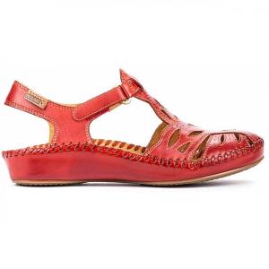 Sandalias cómodas de mujer rojas