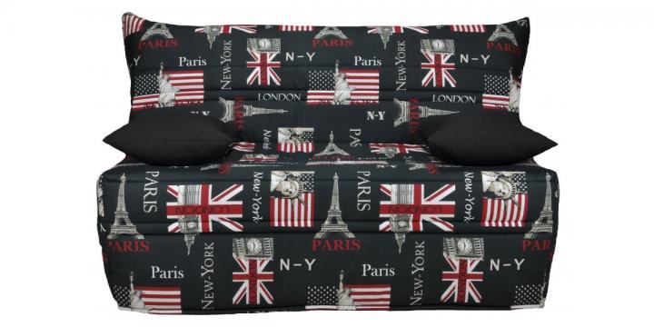 Sof&aacute; cama acorde&oacute;n para decoraciones cosmopolitas