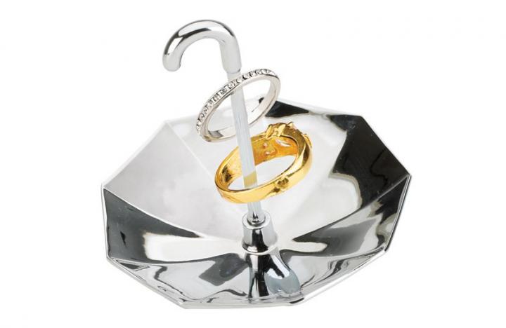 Sujeta anillos con forma de paraguas