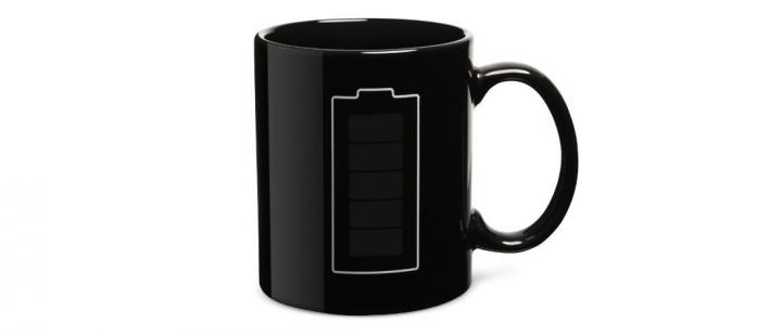 Taza con medidor de calor