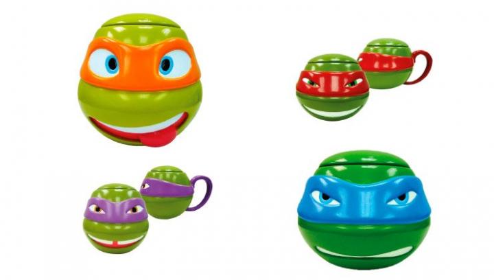 Tazas infantiles de las Tortugas Ninja